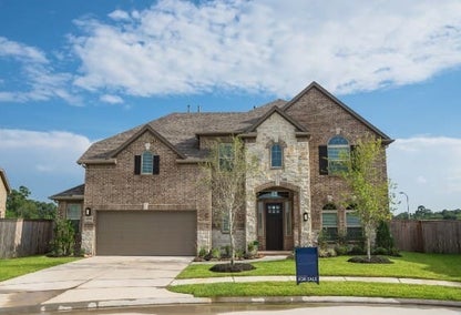Modern brick home typical of a new construction home in Masterson, Kentucky